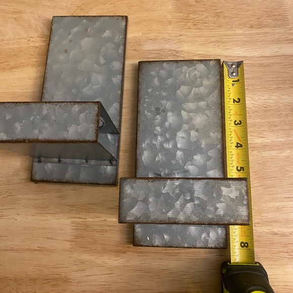 Set of Hobby Lobby Galvanized Candle Holder - Picture 7 of 8